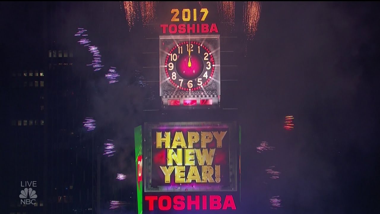 NBC 2017 "New Year’s Eve with Carson Daly" Ball Drop New York HD 1080p