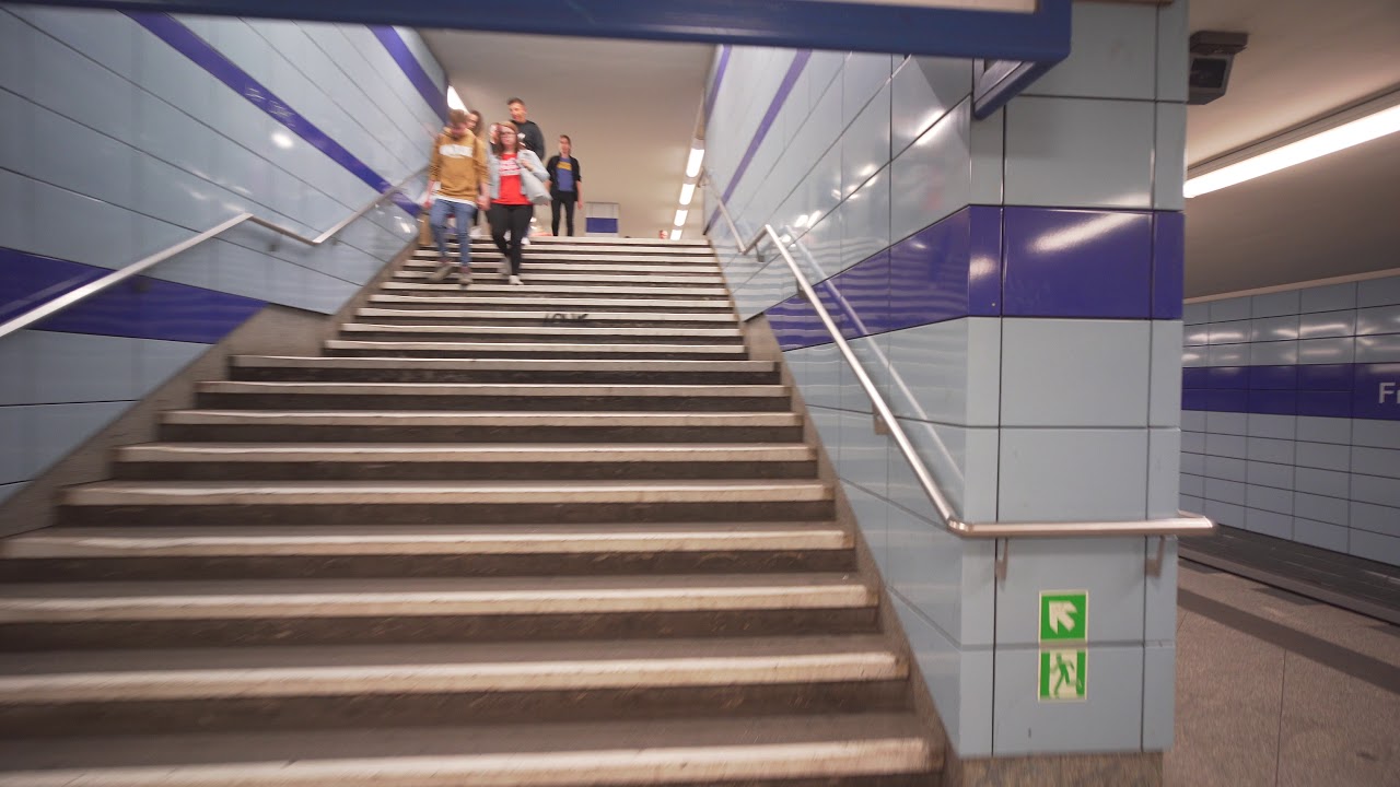 Germany, Berlin, U-Bahn ride from Alexanderplatz to Frankfurter Tor
