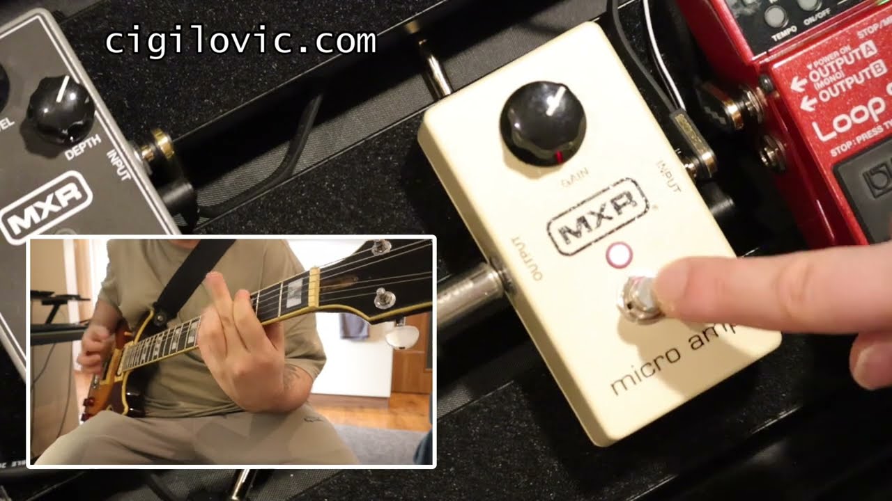 MXR Micro Amp Review & Sound Demo