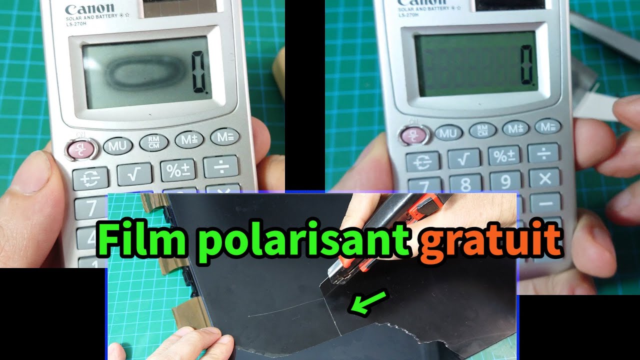 Comment réparer un écran LCD avec des marques noires & Comment obtenir un film polarisant gratuit