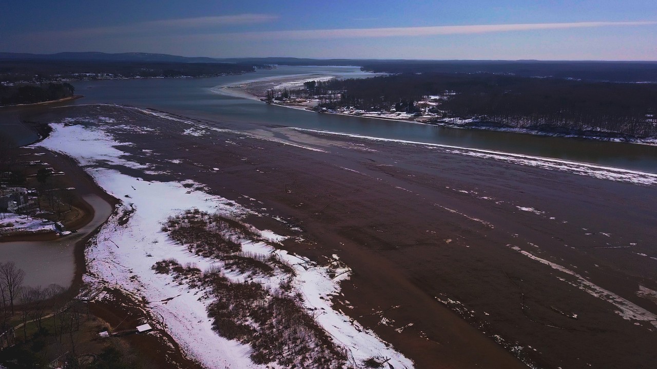 Sandbanks on High Rock Lake - Yadkin River - 2026 (Another year later in 4K)