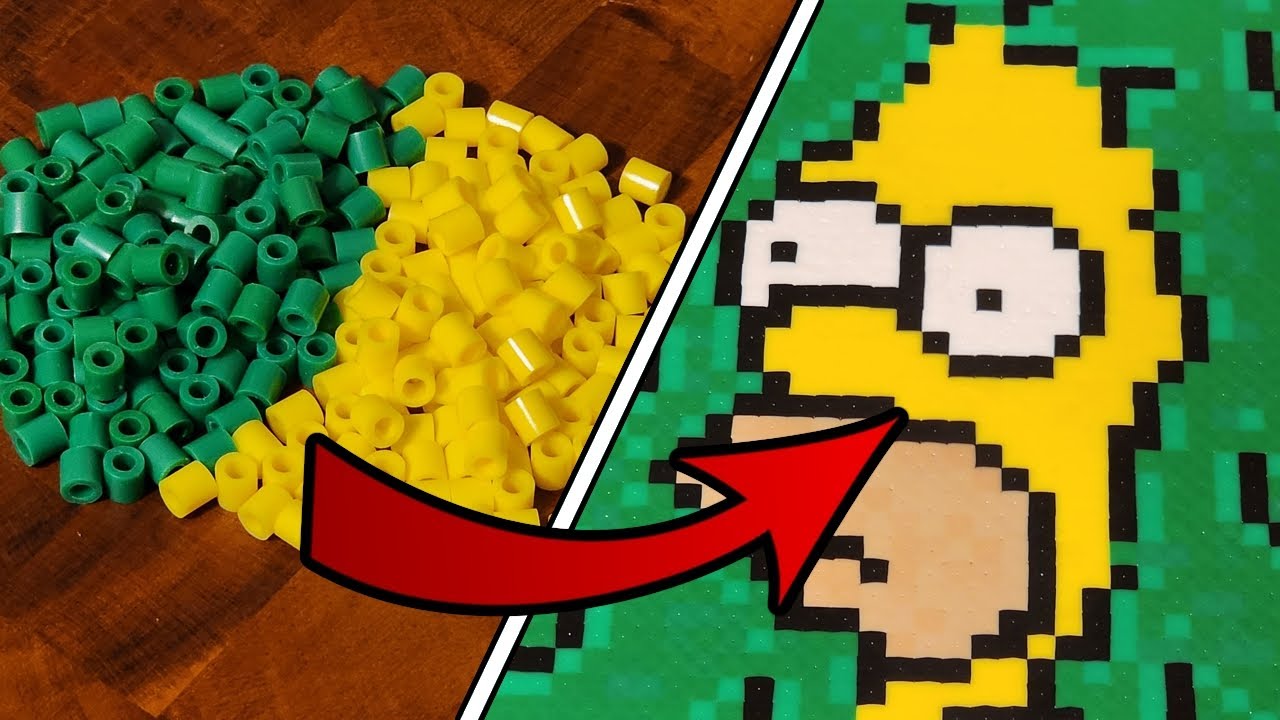 The Perfect Homer Simpson Perler? (Emerge from Bushes Meme!)