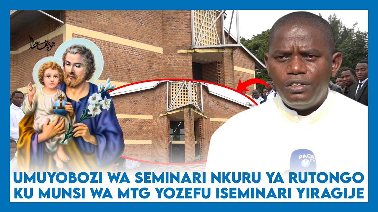 PADIRI MARC NIZEYIMANA UMUYOBOZI WA SEMINARI NKURU YA RUTONGO KU MUNSI MUKURU WA MTG YOZEFU.
