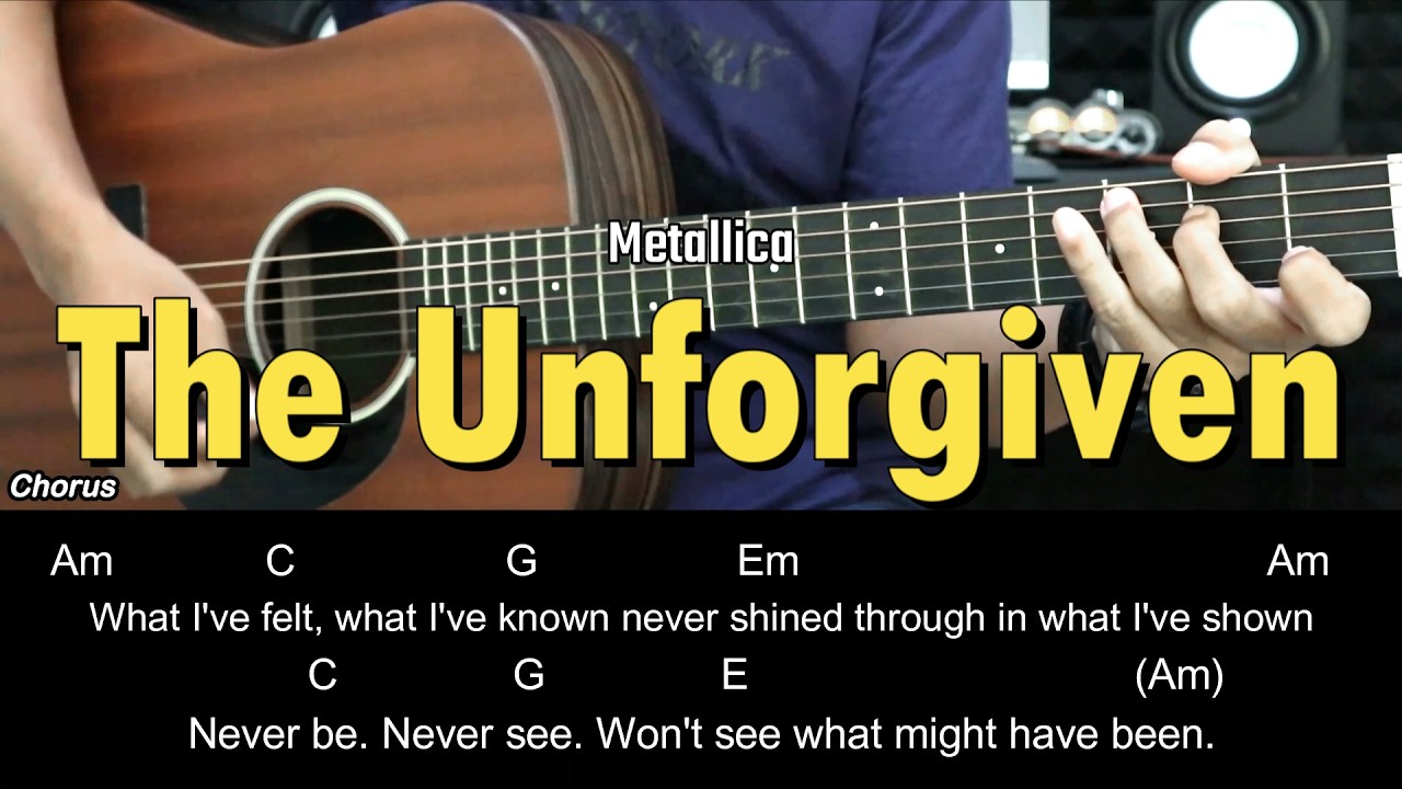 The Unforgiven - Metallica | EASY Guitar Lessons - Chords - Guitar Tutorial