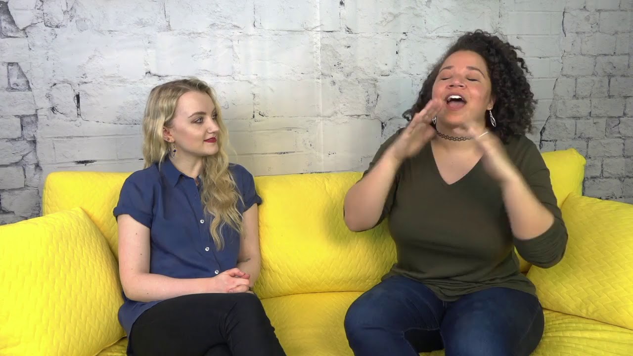 Harry Potter Star Evanna Lynch Swings by the Playbill Studios
