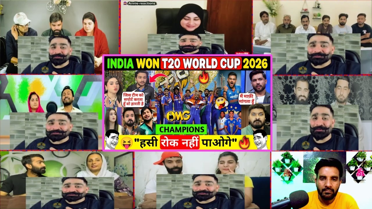 😂 PAKISTANI MEDIA CRYING AFTER INDIA WON T20 WC 2026 🏆 IND VS NZ FINAL 🔥 SANJU AGAIN 89 | Reaction