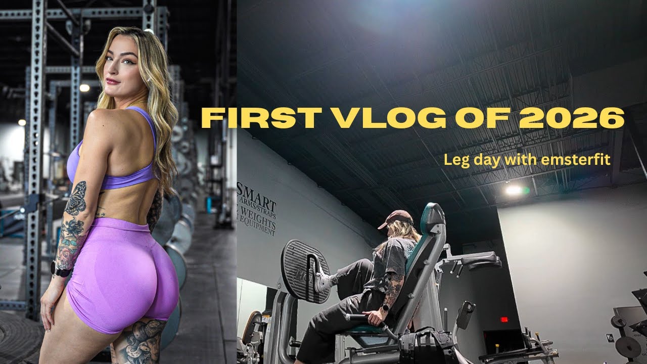 1st Vlog of 2026- Leg day with Emsterfit