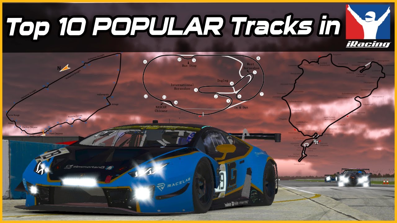 The 10 Most POPULAR iRacing Road Courses (using Statistics)