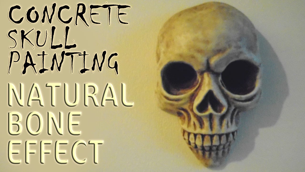 Concrete Skull Painting | Natural Bone Effect