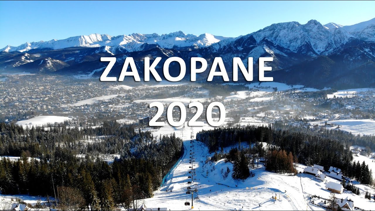 Winter in Zakopane and Tatra Mountains 4K Poland 2022. Zimowe Zakopane i Tatry z lotu ptaka.