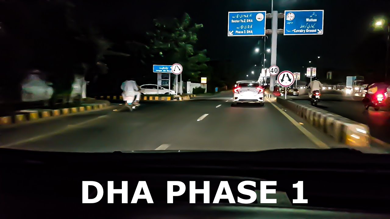 LAHORE NIGHT DRIVE - DHA Street View | DHA Phase 1 | DHA Phase 3 | Club On Wheels