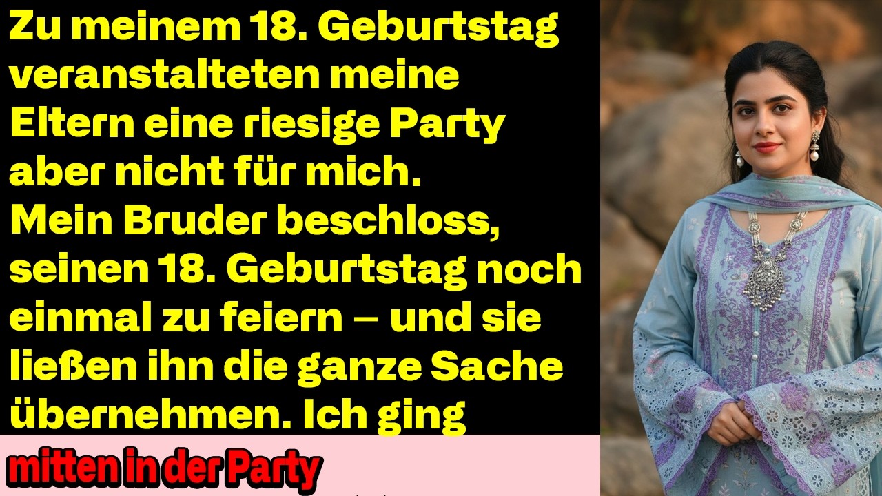 Zu meinem 18. Geburtstag gaben meine Eltern eine riesige Party… aber nicht für mich
