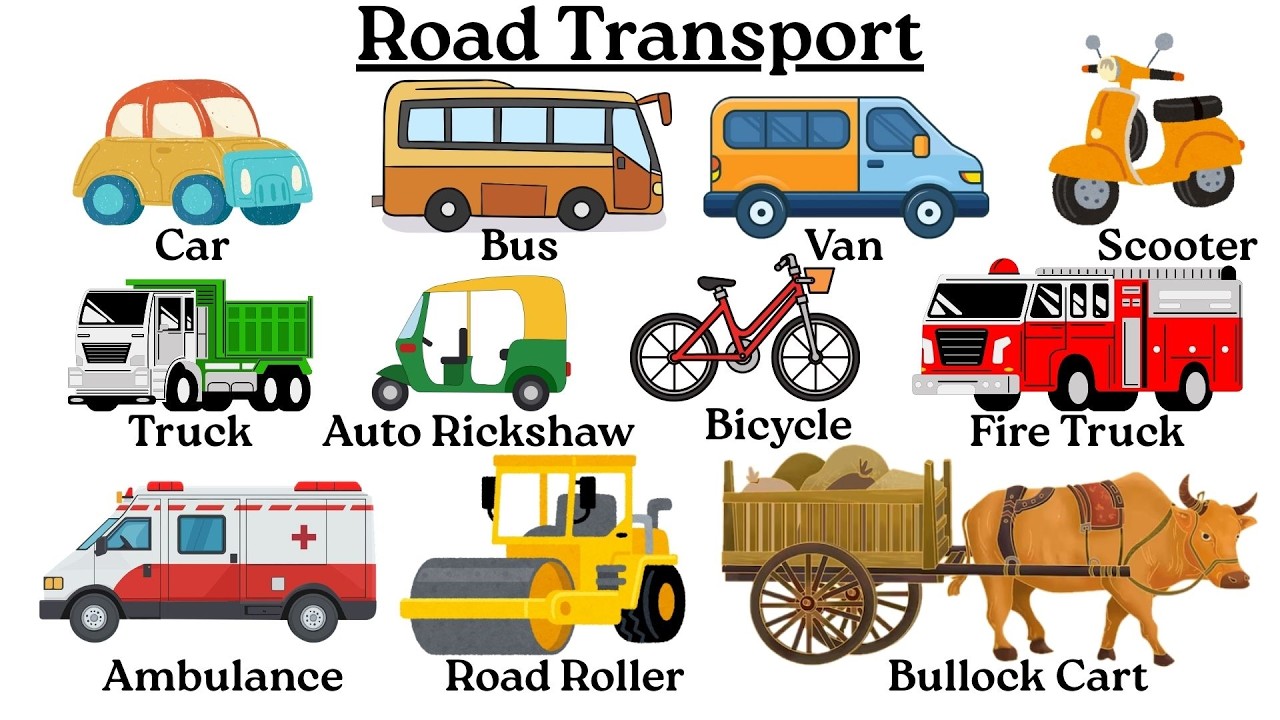 Means of Transport for Kids | Forms of Transportation | Modes of Transport Modes of Transport