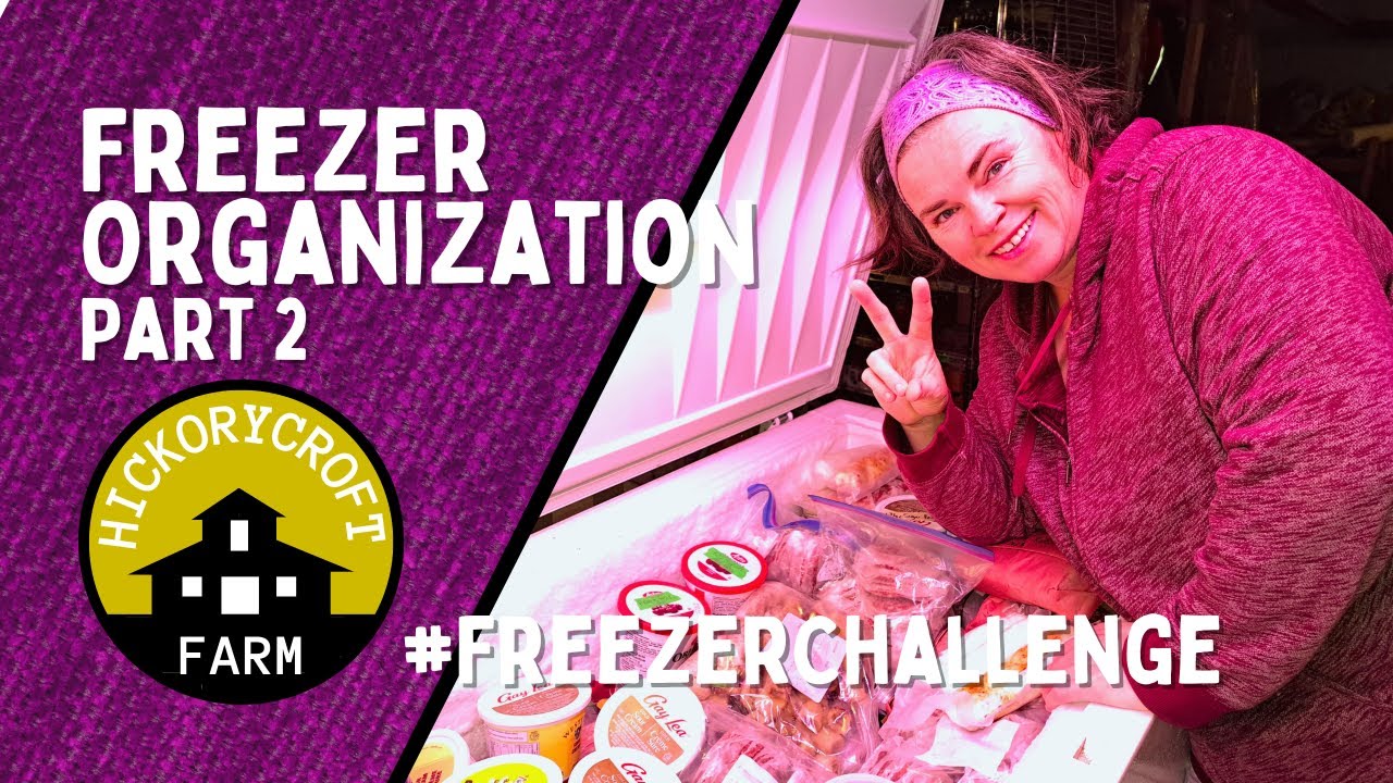 FREEZER CHALLENGE: Organizing Our Freezers Before The Pantry Challenge Cleanout And Tour (Part 2)