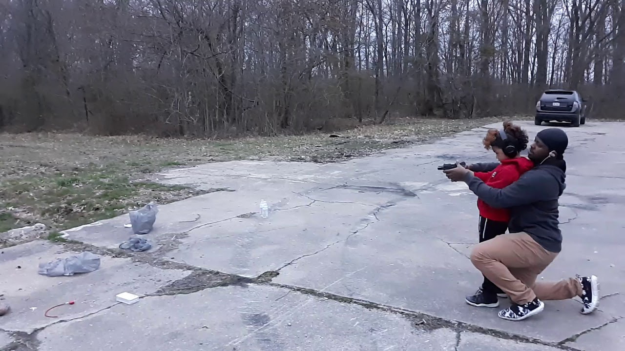 Man Mans 1st time Shooting a 9mm