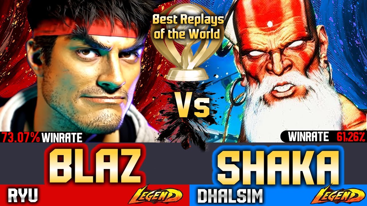 🔥SF6 Ryu (Blaz 2G vs SHAKA)🔥Dhalsim ▰ Street Fighter 6 Gameplay High Level