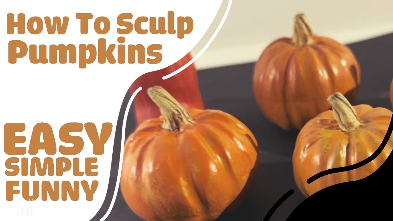 How to make miniature pumpkins #halloween #clayart #howto 🎃 ​⁠music by@JoWi_DK