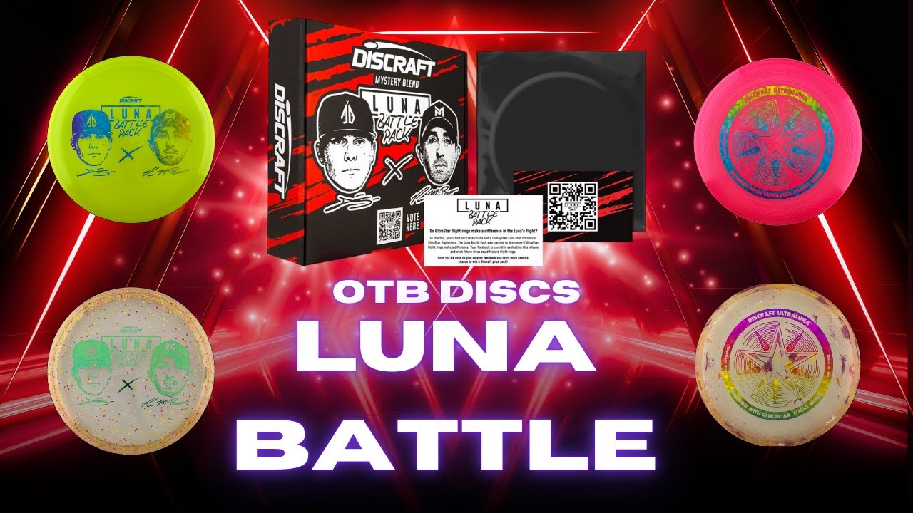 OTB Discs Luna Battle - Mega Glo против Jawbreaker против Colorshift Z против Confetti