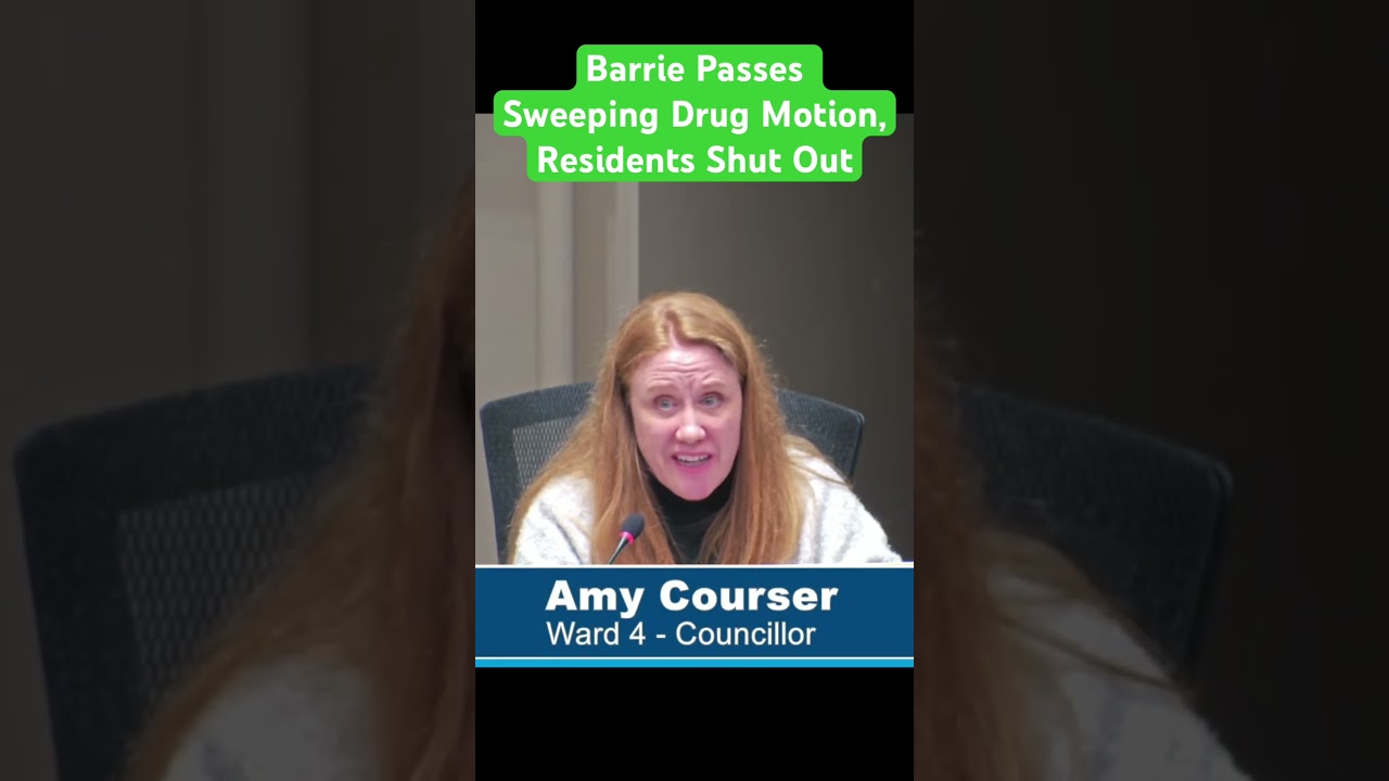 Barrie Passes Sweeping Drug Motion, Residents Shut Out
