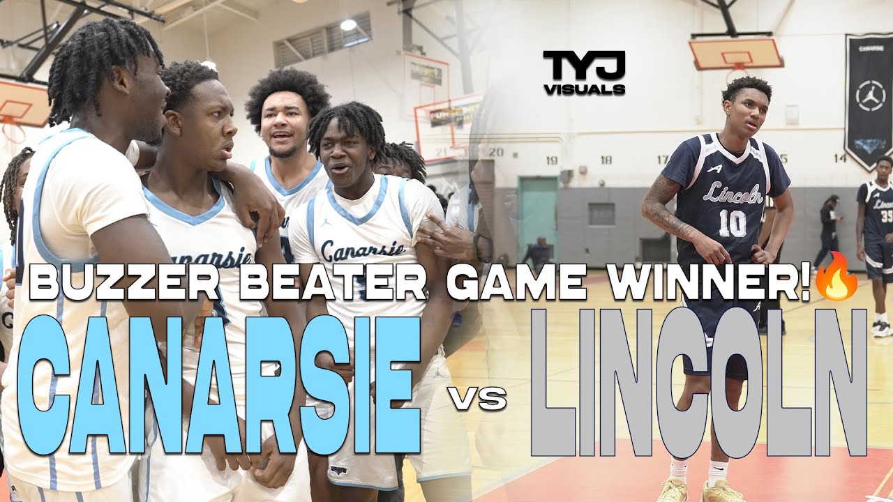 BUZZER BEATER IN THE FLOSS! 👀🔥| Canarsie Vs Lincoln 