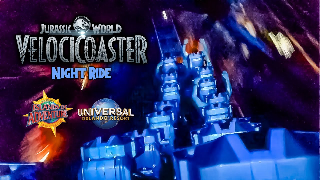 2021 Velocicoaster Roller Coaster at Night On Ride HD POV Islands of Adventure Universal Orlando