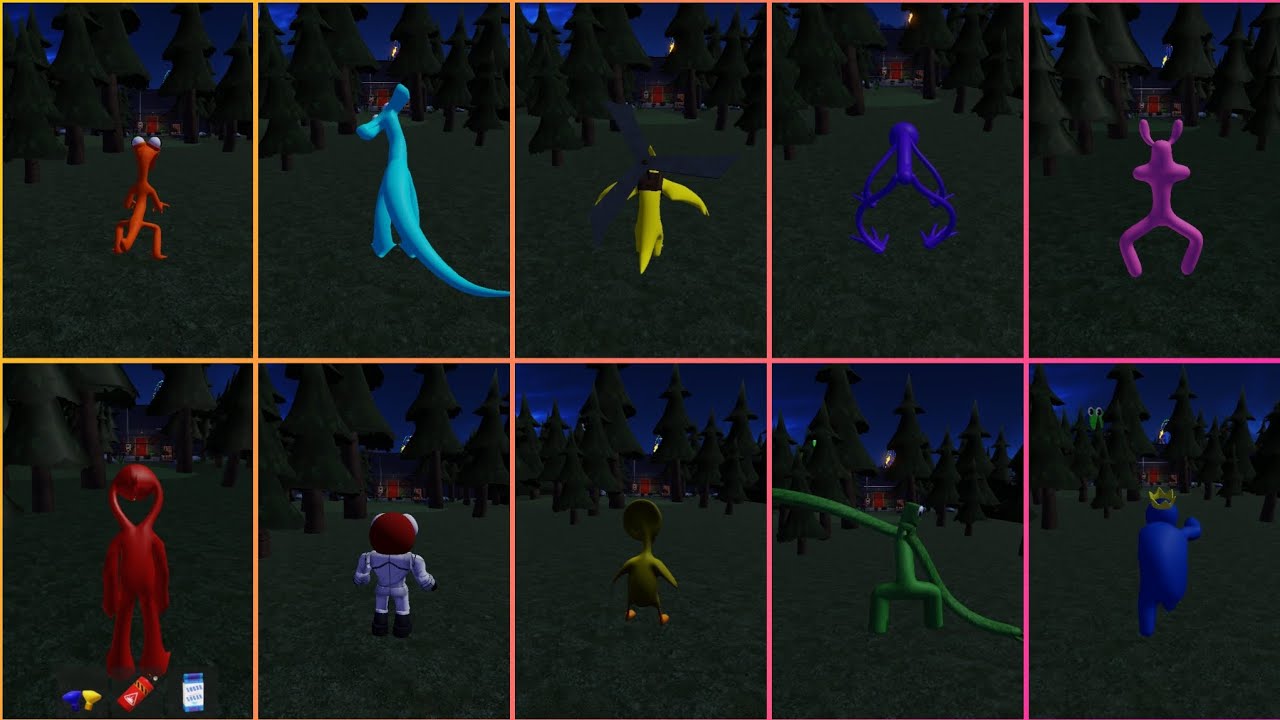  || Rainbow Friends Chapter 2 😱 || Accurate Roleplay Story || All 10 Monster Horror Gameplay ||