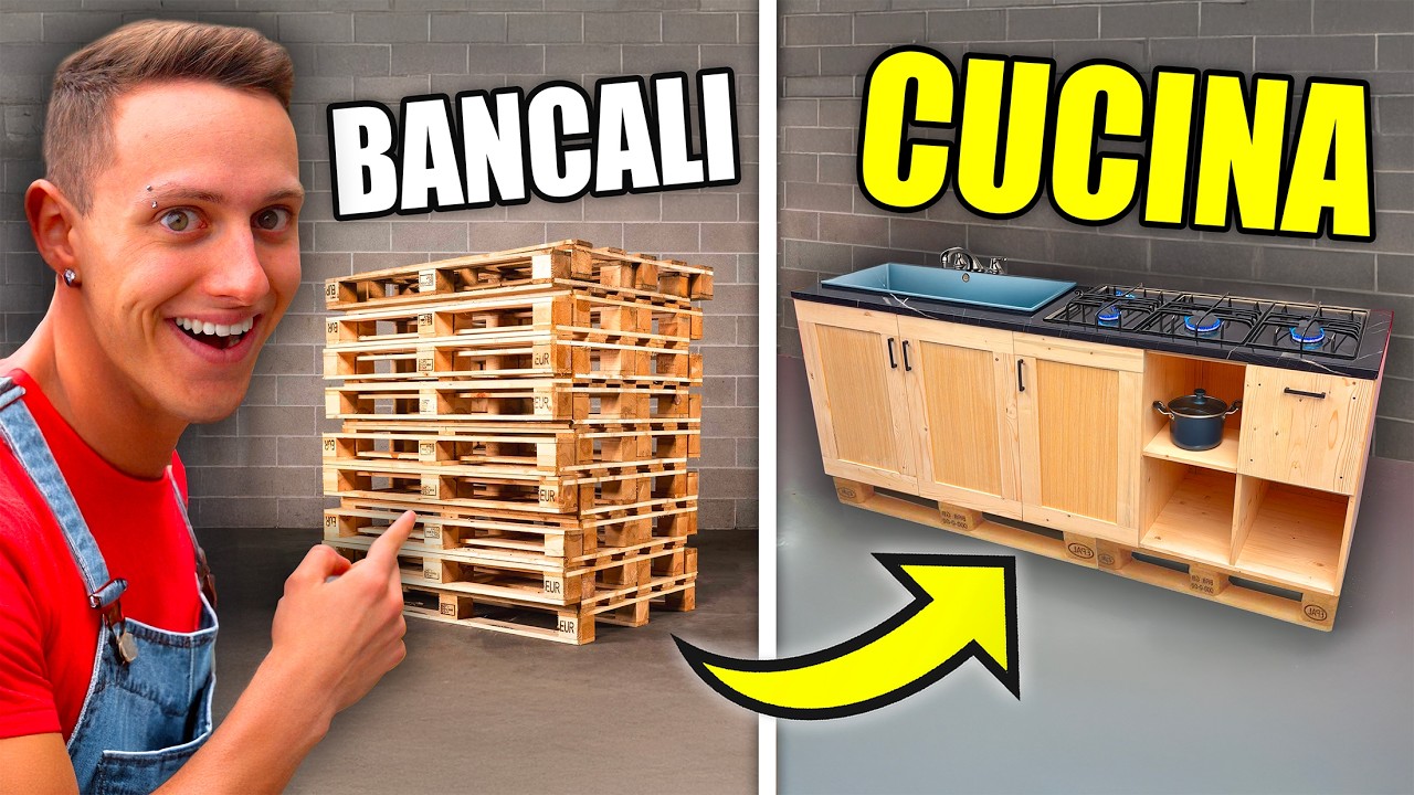 TRASFORMO dei BANCALI in MOBILI ECONOMICI per il CAPANNONE! EP.7
