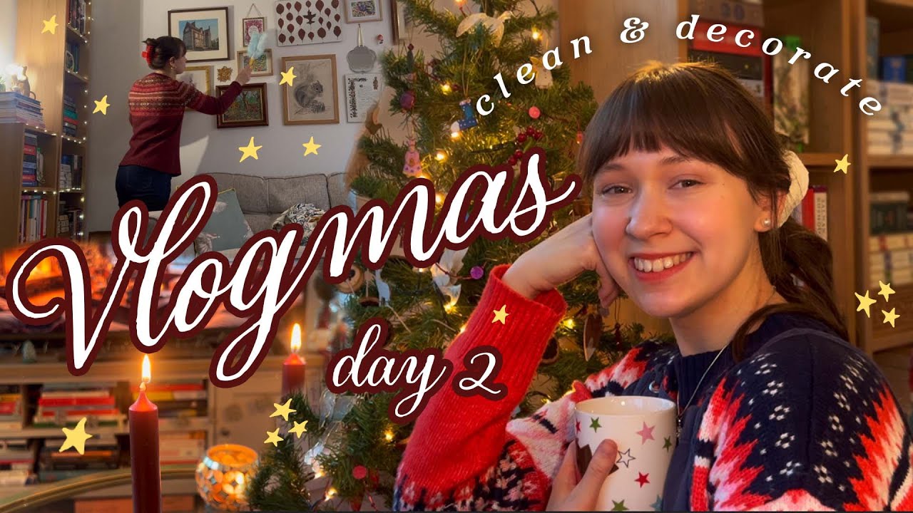 Clean & Decorate for Christmas! ✨🎀🎄 Cozy, simple & festive holiday decor | VLOGMAS DAY 2