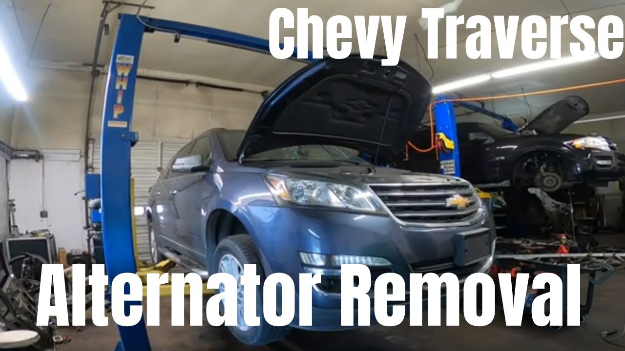 Снятие генератора Chevy Traverse