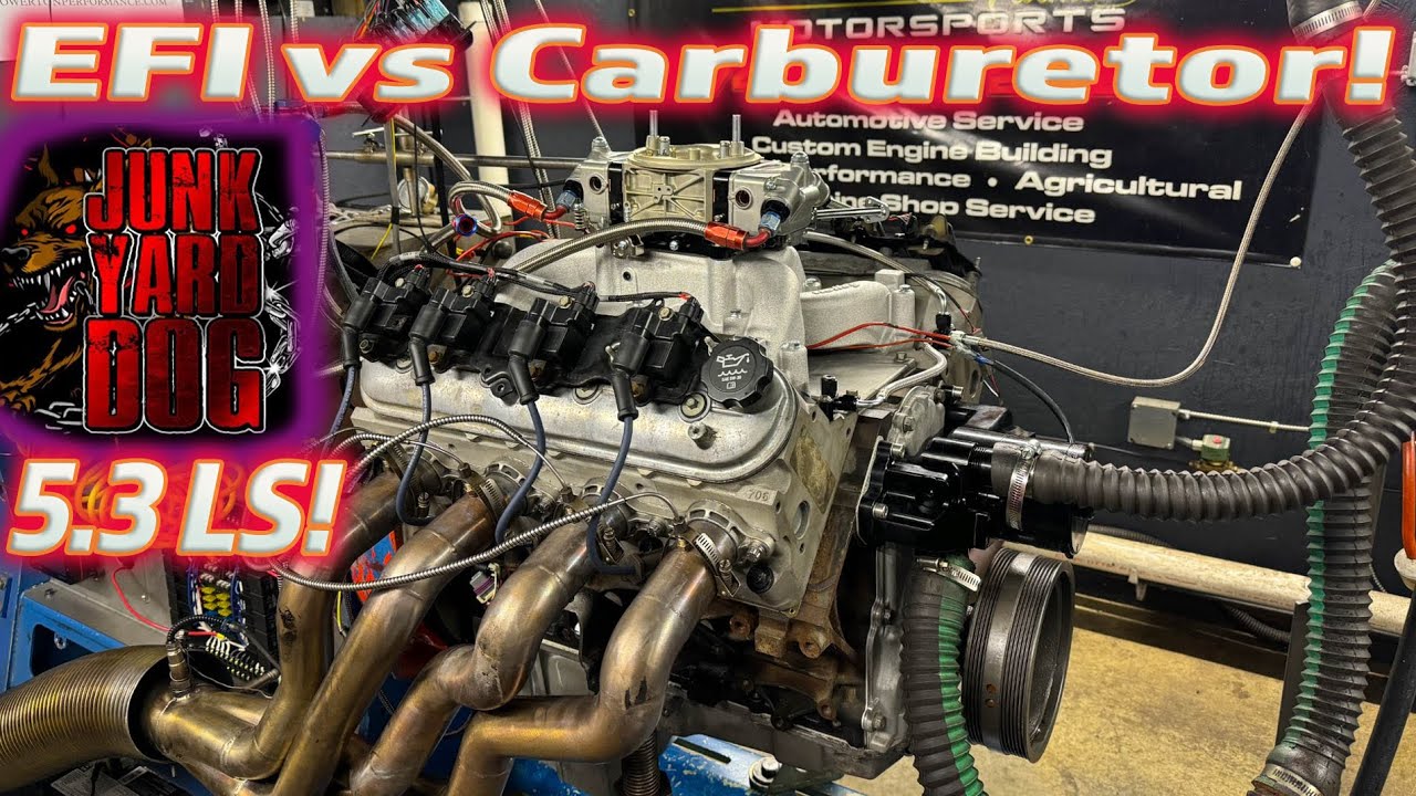 HAS HELL FROZEN OVER?  EFI VS CARB DYNO TESTING! “Junk Yard Dog” 5.3LS ENGINE GIVEAWAY!