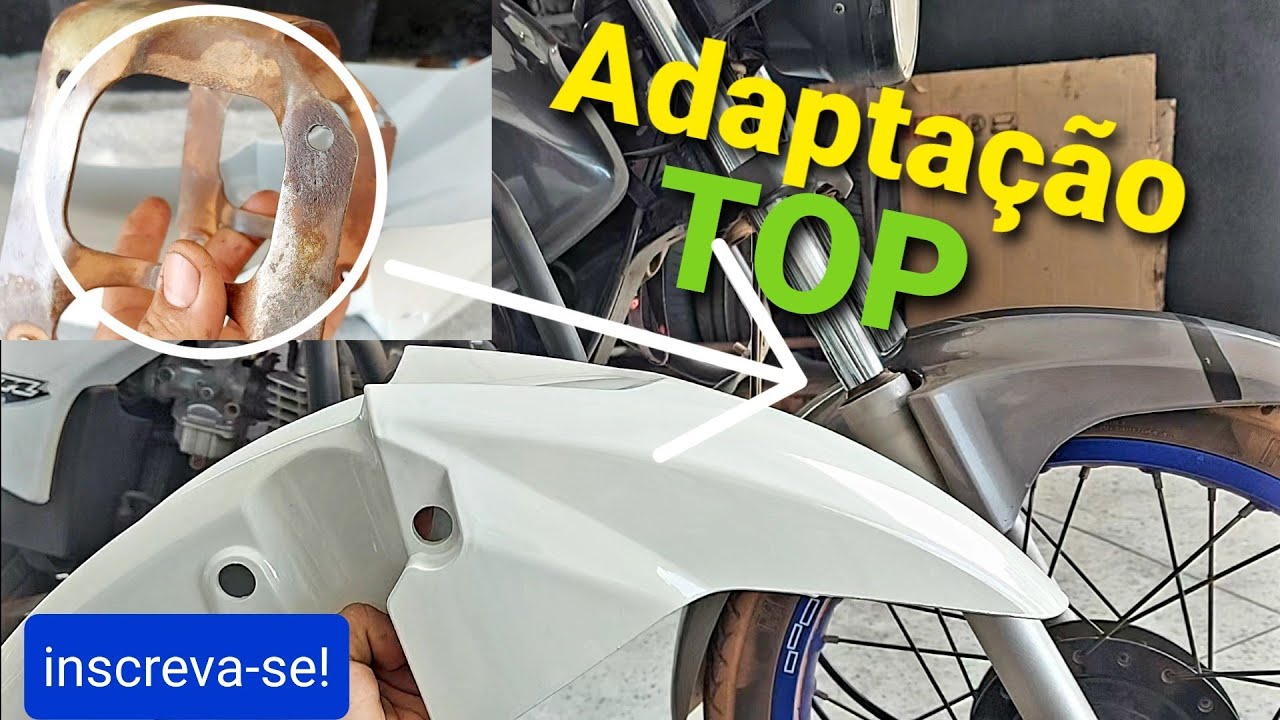 Adaptação TOP paralama titan 160 na titan 150 carburada《jurandimotos》 .