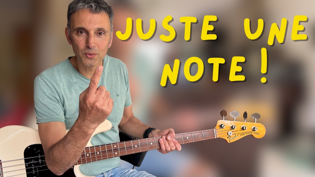 Comment accompagner à la basse avec une seule note par accord - spécial débutant