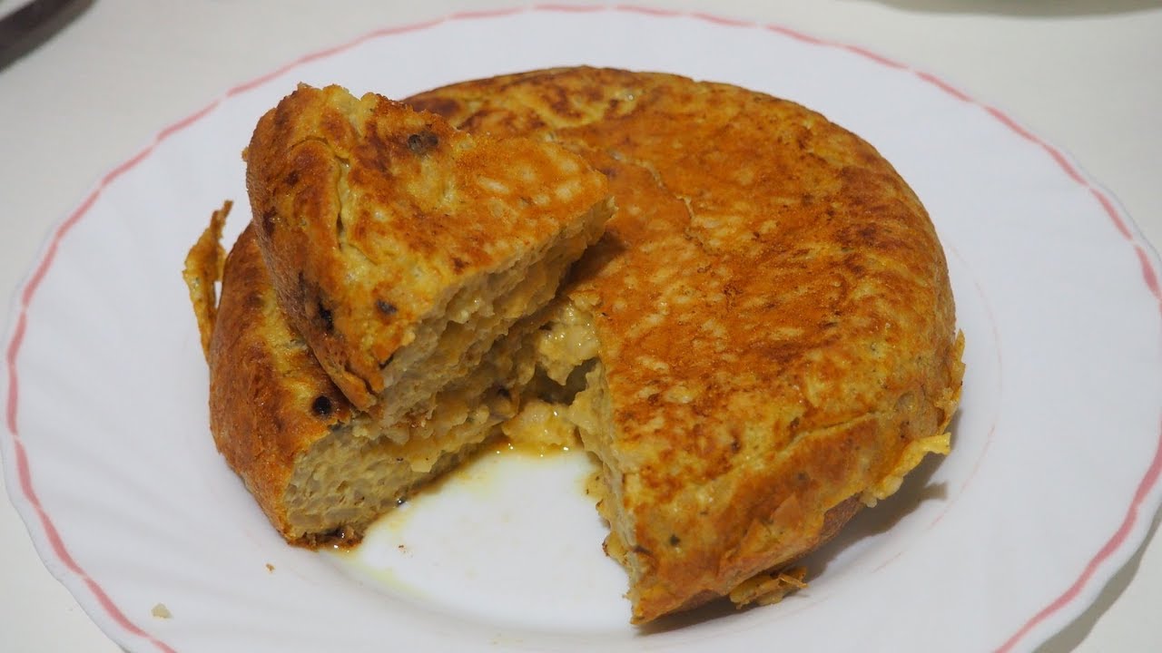 Receta de tortilla de arroz al curry
