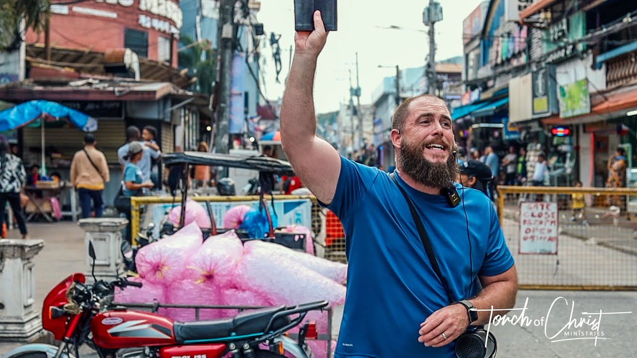 Street preaching on the streets of a notorious red light district in the Philippines | Angeles City