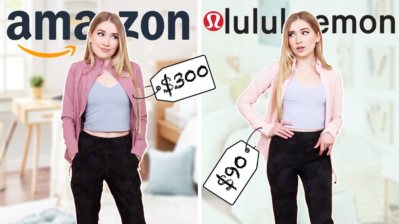 Lululemon VS. Amazon Dupes !! *side by side comparison & price difference*