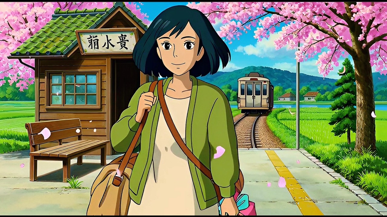 When the Cherry Blossoms Reached Our Windowsill A Sister's Spring Homecoming  Ghibli Style Video