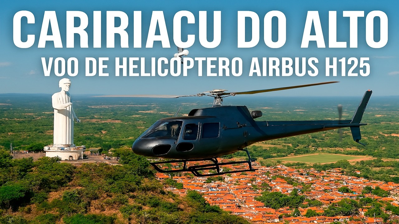 Sobrevoando Juazeiro do Norte e Caririaçu no Airbus H125
