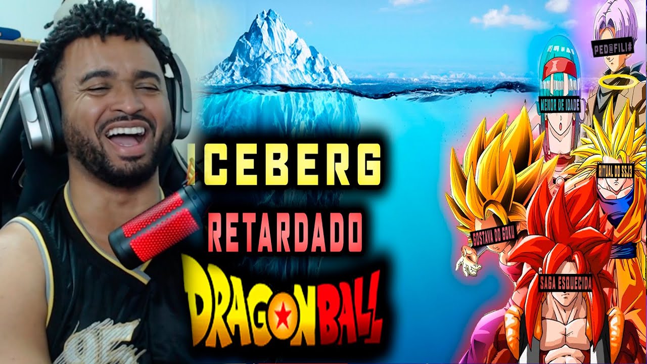 ICEBERG DE COISAS RETARDADAS DE DRAGON BALL | ALEXANDRE NA ÁREA #react