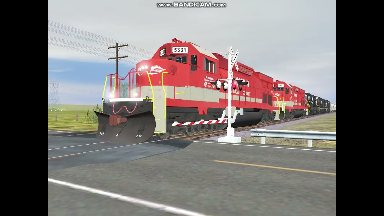 TRS22 Ns 55K With RJ Corman SD40T-2 In The Lead Nice With A Epic K5LA!!!! Horn!!! 