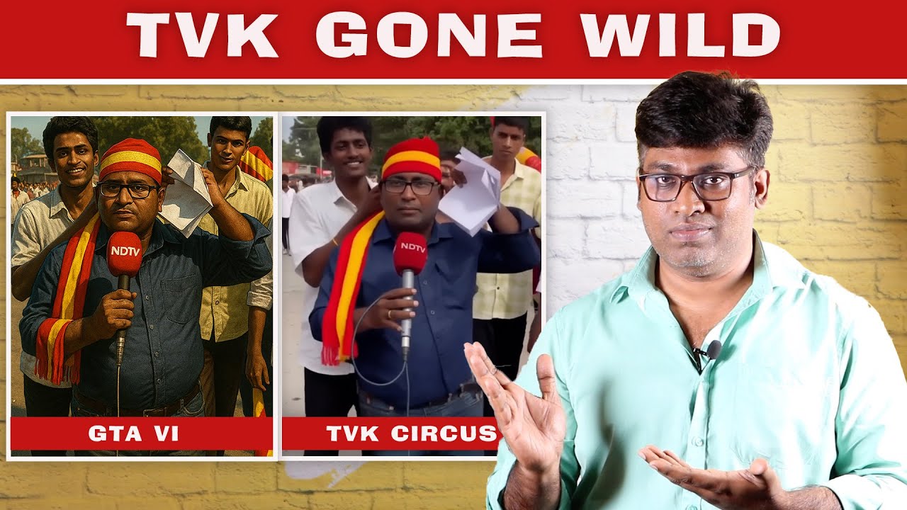 TVK Gone Wild: Reporters, Chairs & Traffic All Suffer | TVK Circus Tour | Fake Id | Patti Tinkering