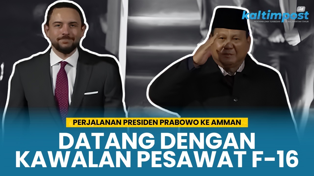 Presiden Prabowo ke Amman,  Tiba di Bandara, Disambut Putra Mahkota Yordania