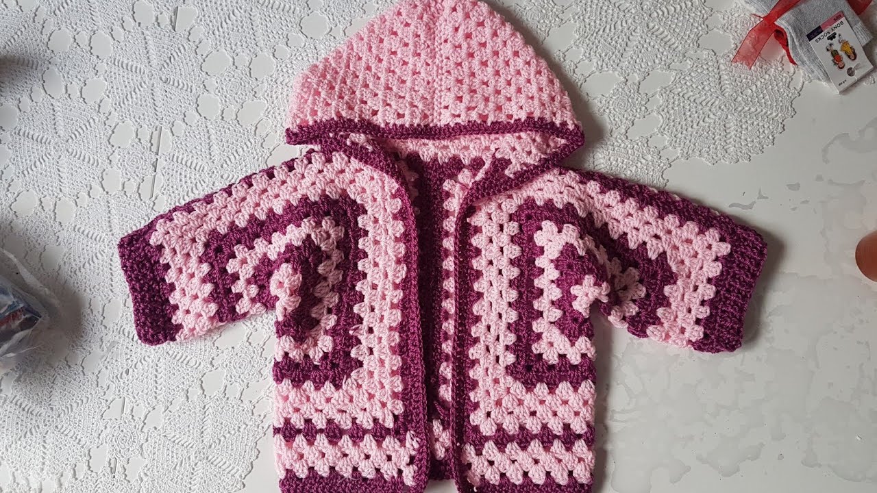 Kapşonlu Altıgen Hırka / Hexagon Hooded Cardigan