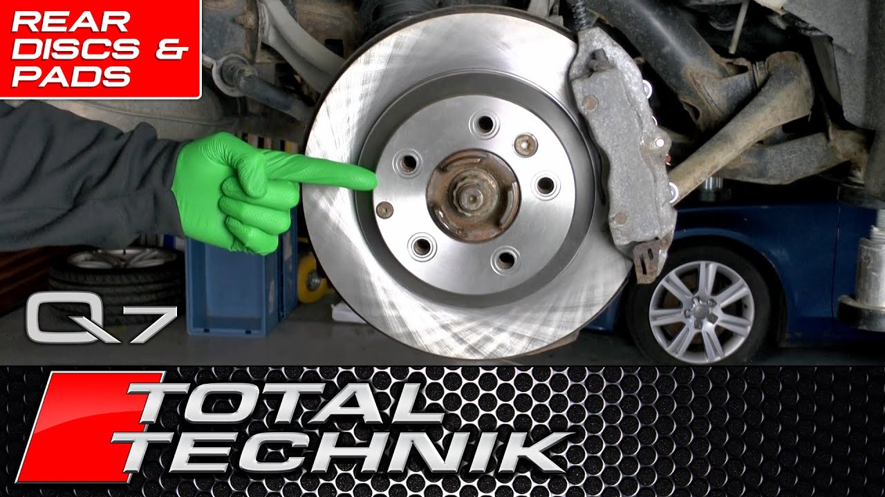 How to Change Rear Brake Discs (Rotors) & Pads - Audi Q7 (also Touareg & Cayenne)