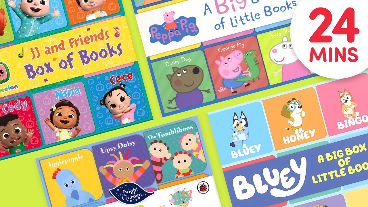 4 Big Box of Books 📚 | CoComelon, Peppa, Bluey & More | Family & Friends Read Aloud Stories