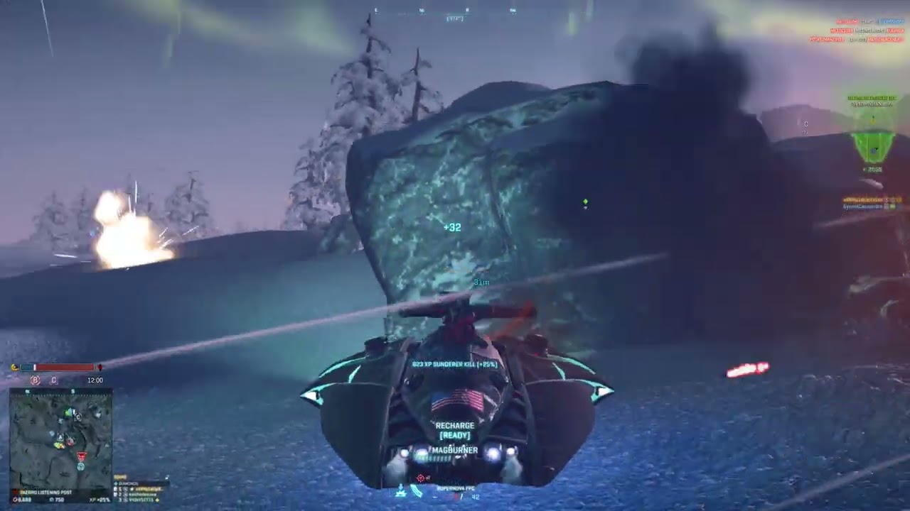 Planetside 2 Magrider - pulling fancy moves multi + recharge + rival