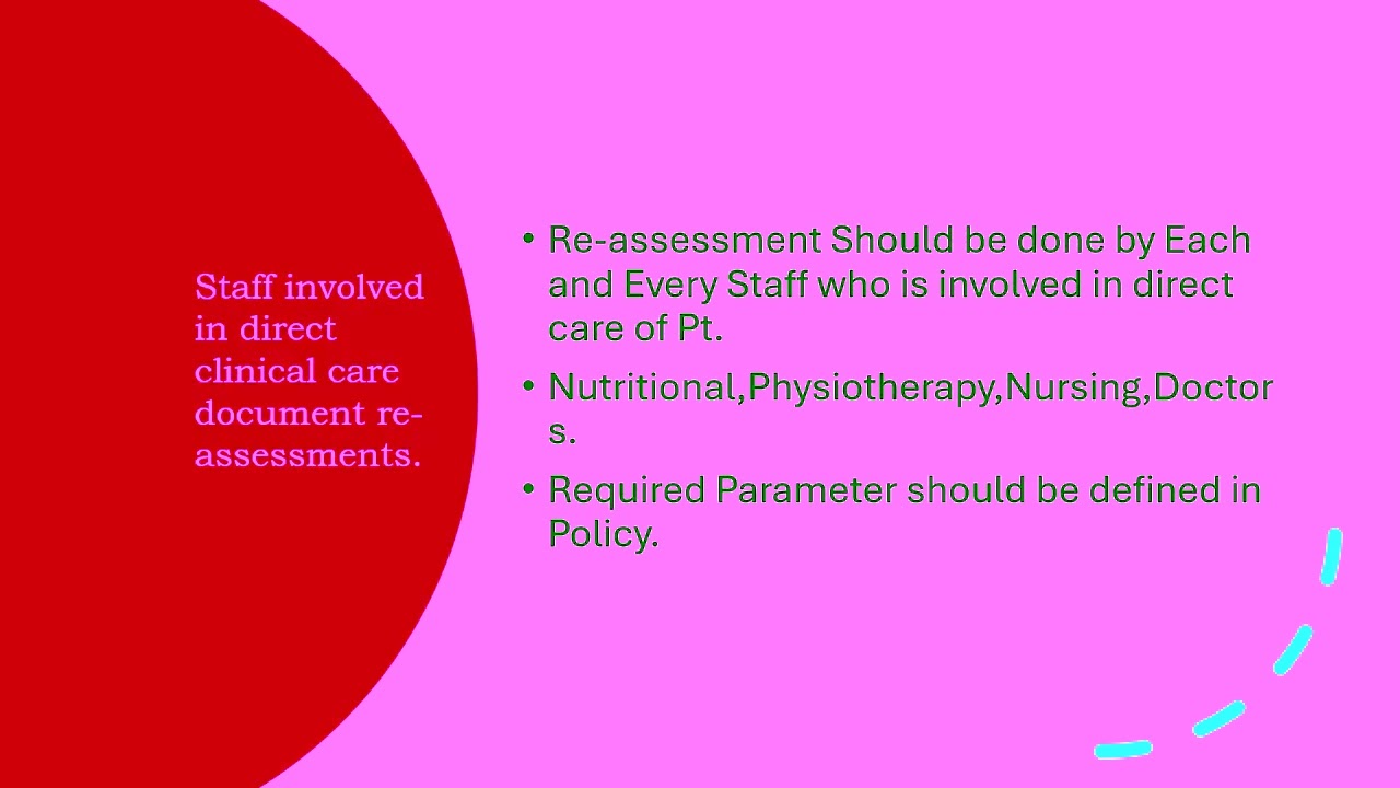 NABH 6th Edition-AAC 5-Re-assessment#healthcareeducation #nabh #qualityinhealthcare #patientcare