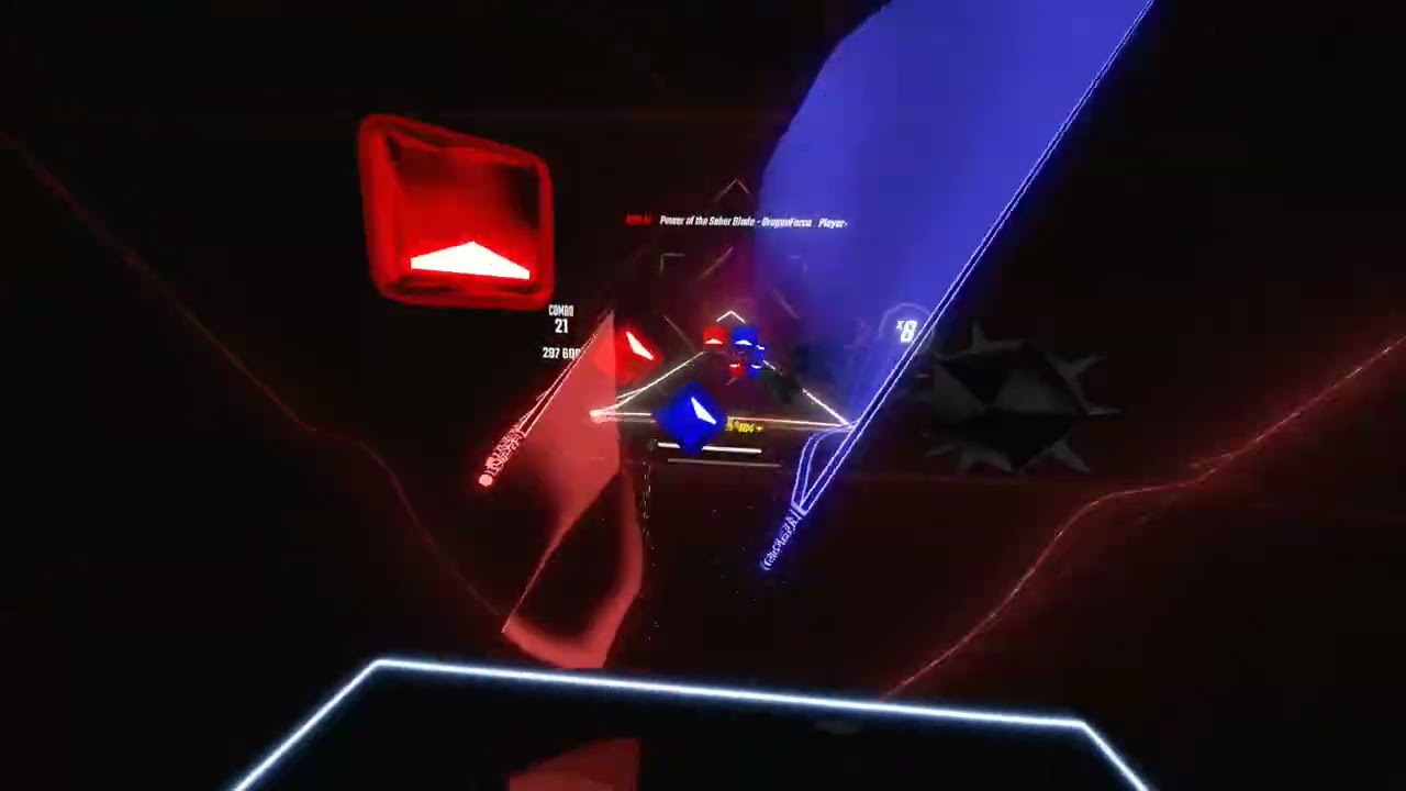 Over half way on power of the saber blade expert!