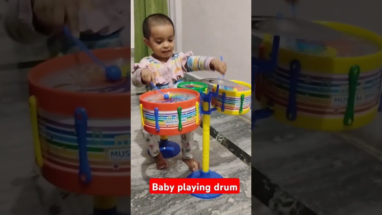 Baby playing drums #drums #cutebaby #viraldrummer #drummer #facebookreels #trending #funnyvideos
