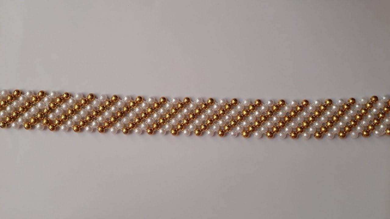 How to make bandhanwal at home| DIY pearl toran| how to make easy&nbsp; moti toran at home|wall hanging