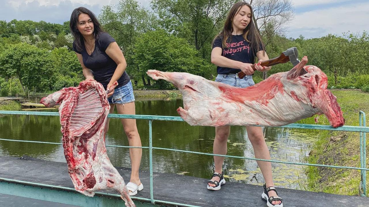 Steki, szaszłyki i pilaw z całej baraniny! Grill na łonie natury z przyjaciółką